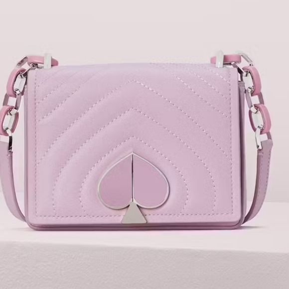 🔹️Kate Spade 🔹Amelia Small Convertible Chain Purple Lavender Shoulder Bag ✨️💟 - Picture 1 of 8